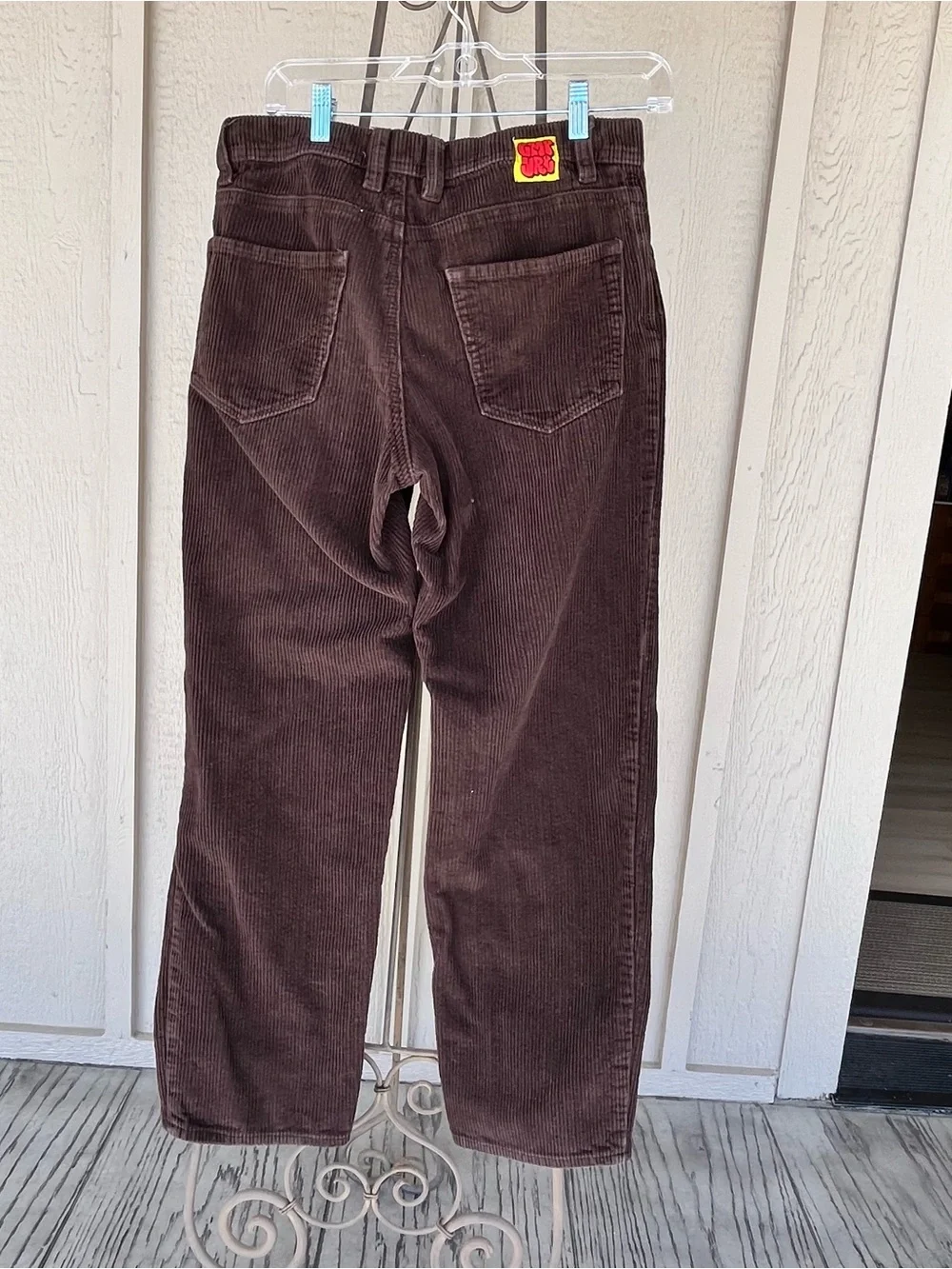 Empyre Rich Chocolate Brown Cordurroy Loose Fit Streetwear Skate Pants Size 27